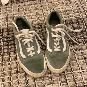 TEAL SUEDE VANS sneakers
